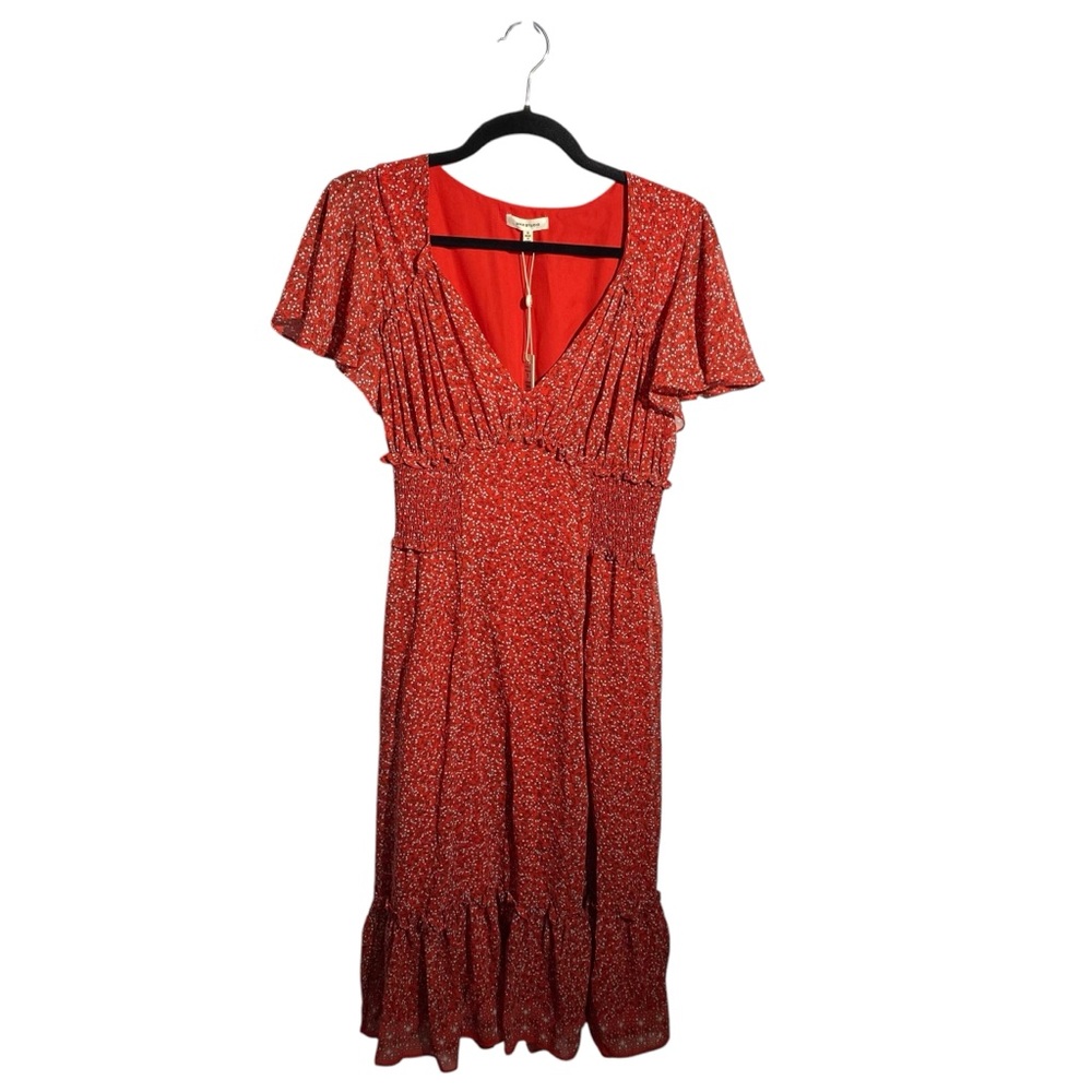 MAX STUDIO Red Floral Dress